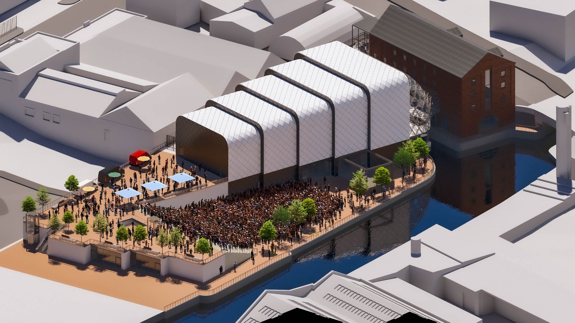 Aerial Axonometric View