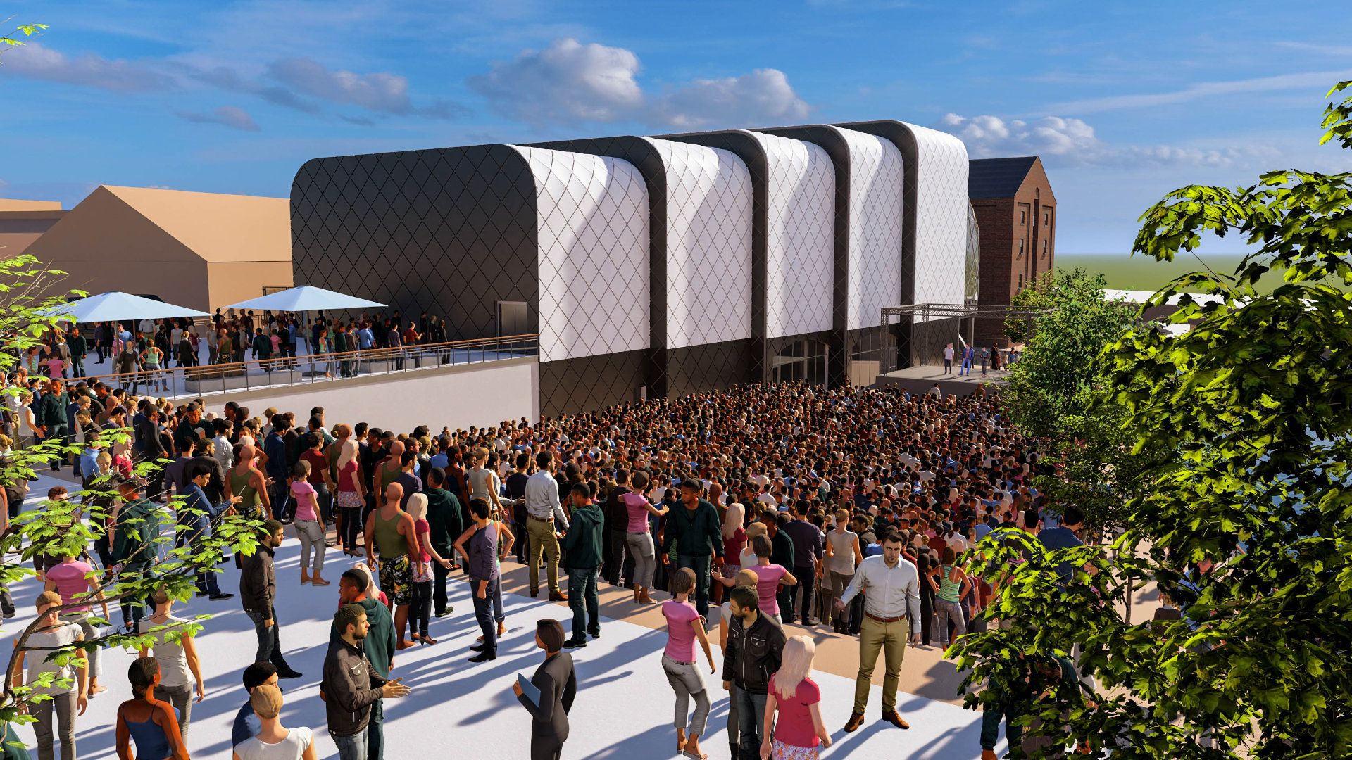 View from upper level